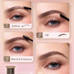 پالت سایه ابرو سه عددی رنگ قهوه ای Sheglam Puff Brow Palette Brow - تصویر 3