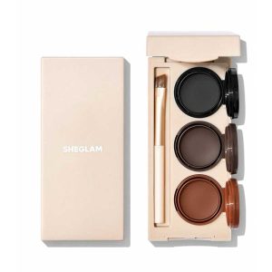 پالت سه‌تایی خط چشم و ابرو ژلی شیگلم STREAMLINE BROW & EYELINER GEL SHEGLAM