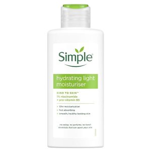کرم آبرسان و مرطوب کننده سیمپل Simple مدل Hydrating Light حجم 125 میلی لیتر