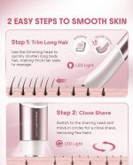 ‎شیور ماشین اصلاح موی صورت و بدن بانوان شیگلم مدل Smooth Moves Dual-Head - تصویر 3