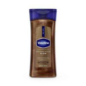 روغن بدن وازلین شاین گلدن آور گلو (Golden Hour Glow) حجم 200 میلی‌لیتر